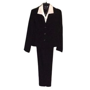 Petite Pantsuit - Black Pants and Blazer